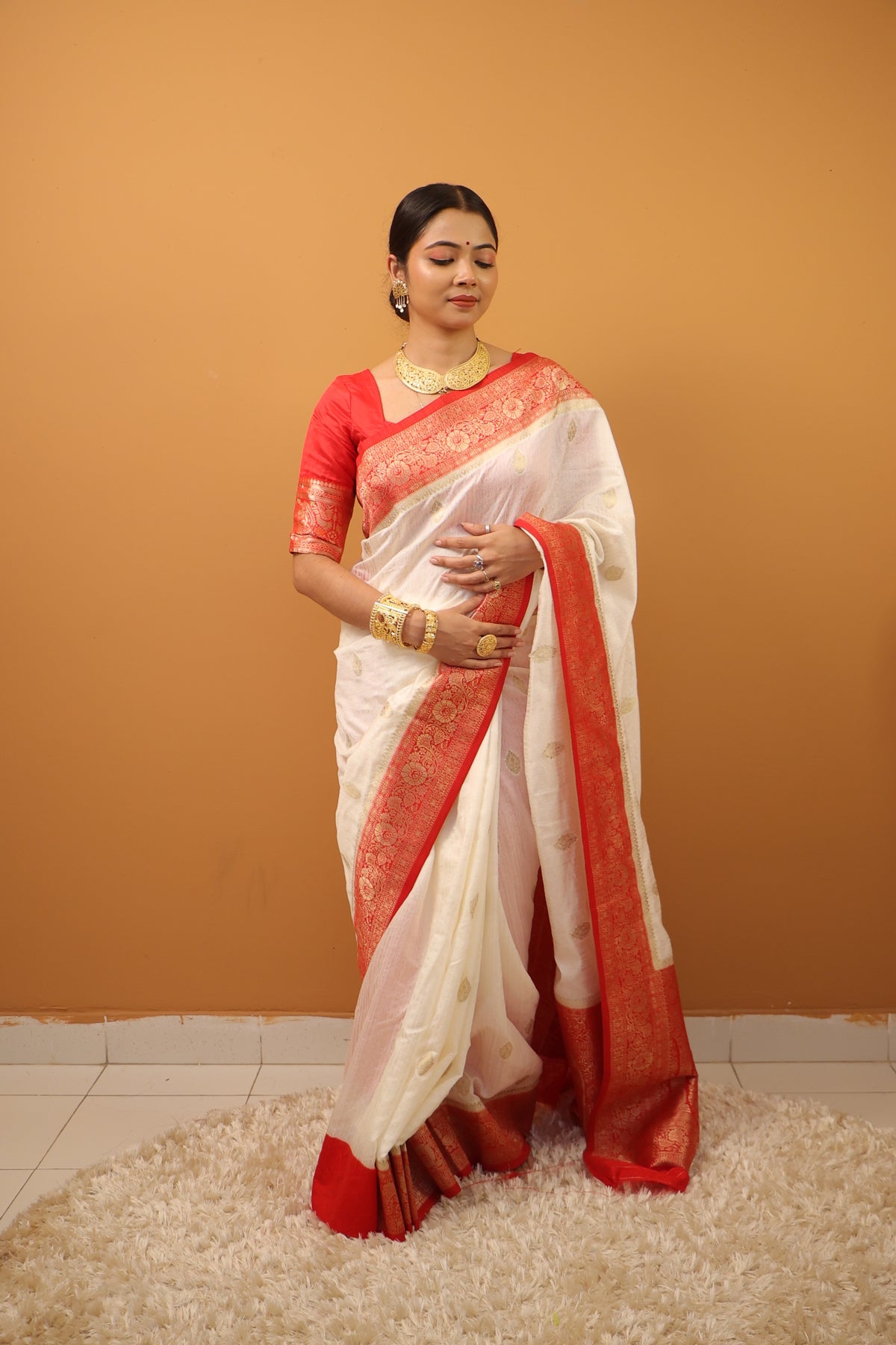 Maa Durga Collection Tussar Saree