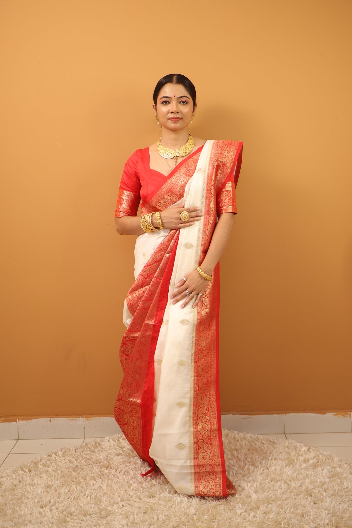 Maa Durga Collection Tussar Saree
