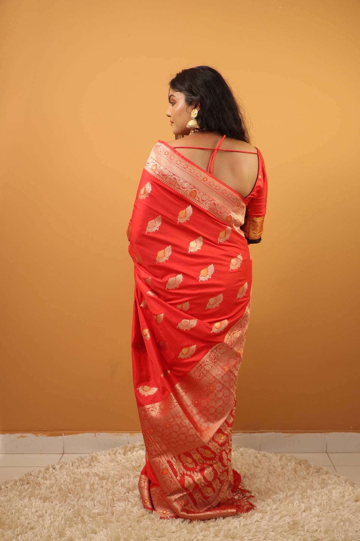 Raktakarabi Royal Muga Silk Saree