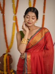 Annapurna Pure Mul Cotton Saree