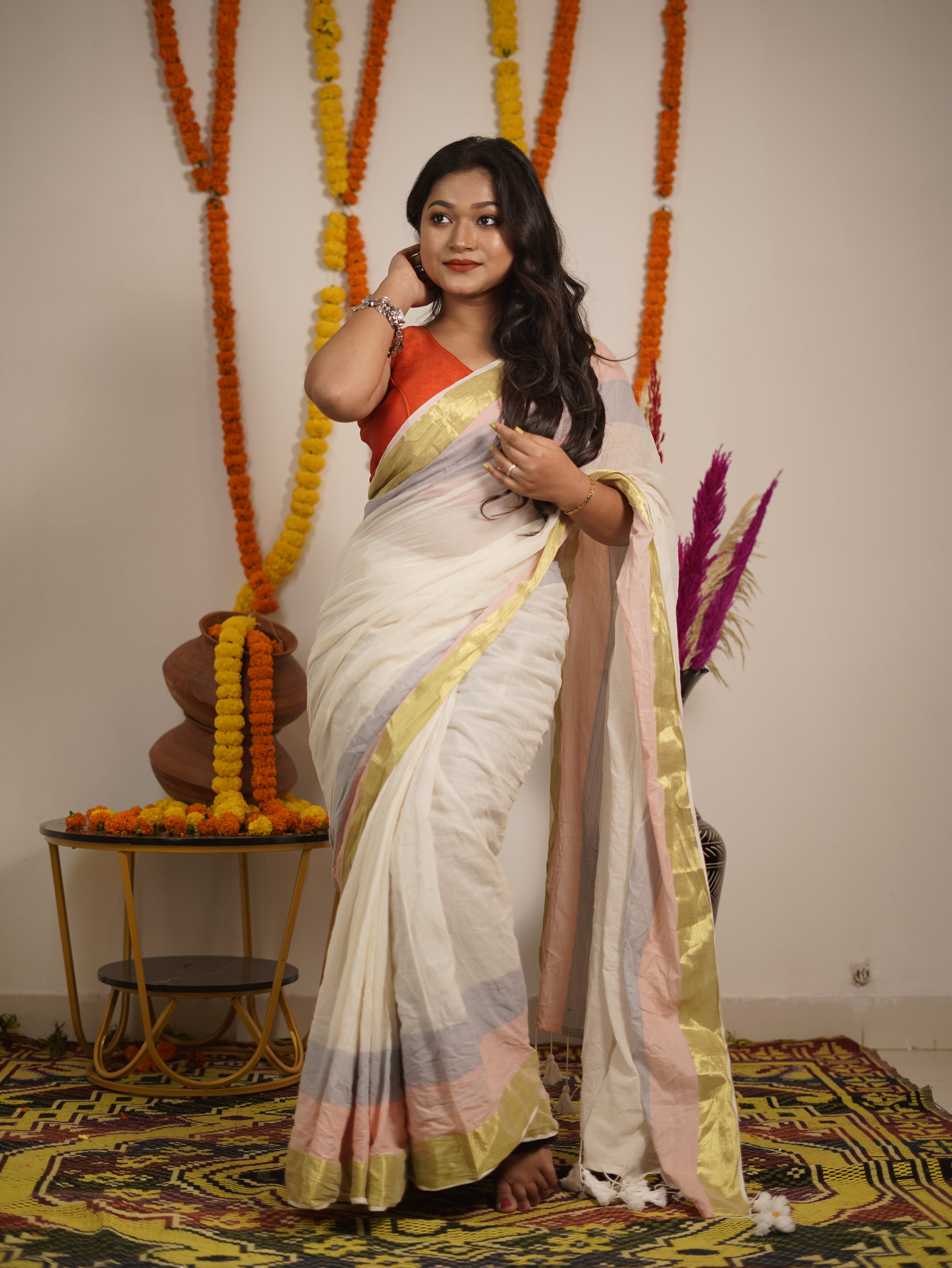 Snigdha pure mul cotton saree