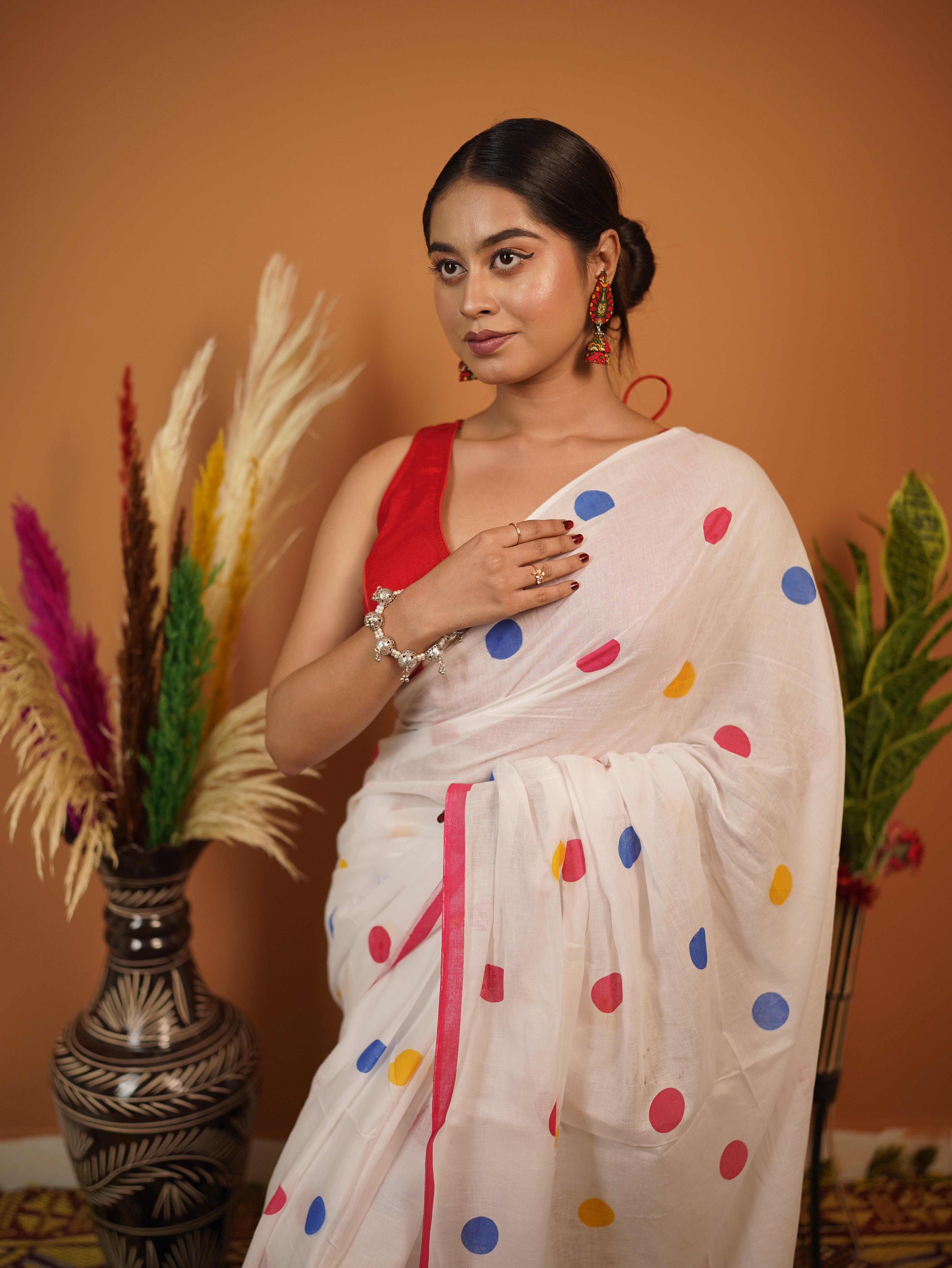 Gauri Pure Mul Cotton Saree