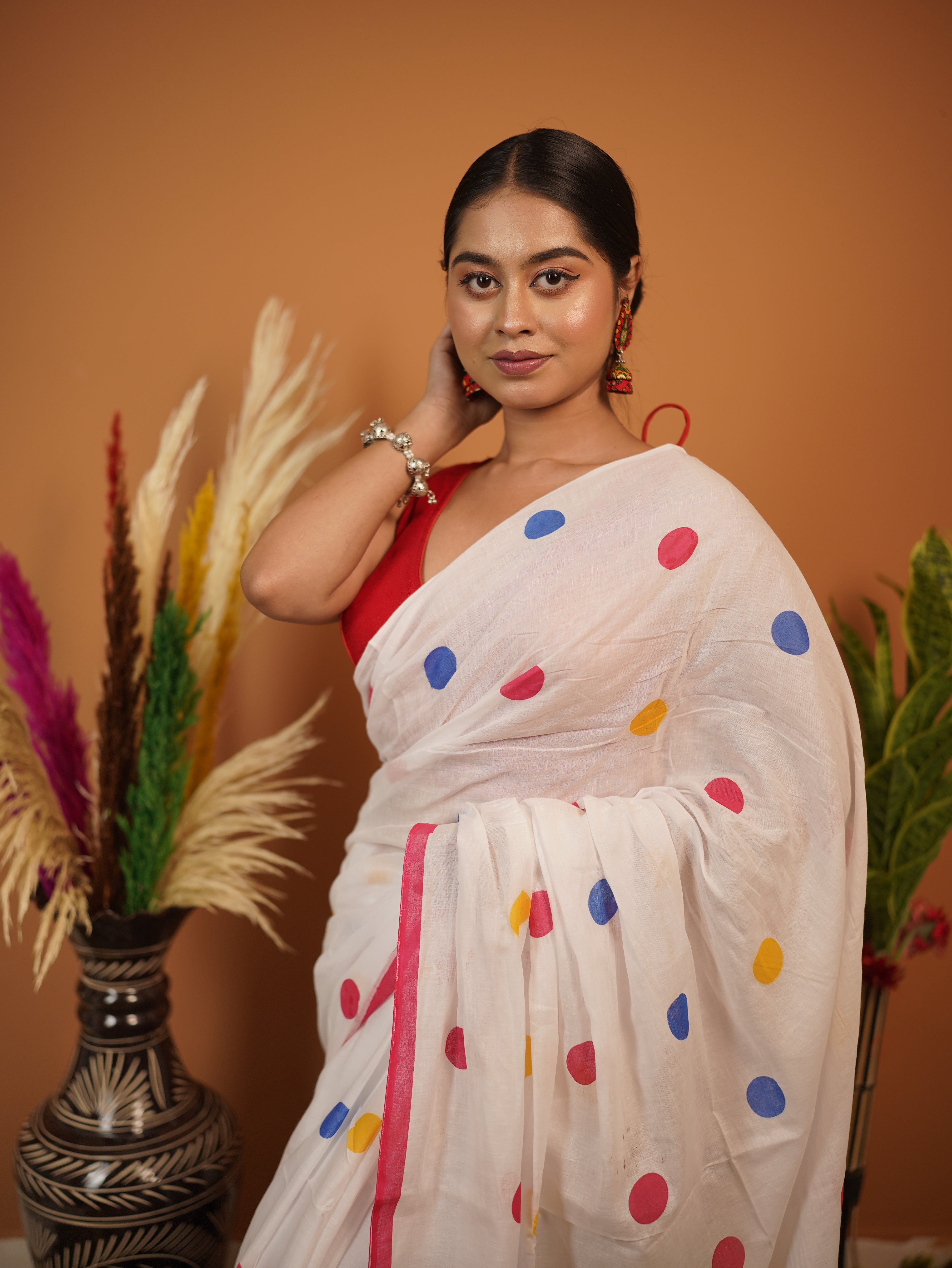 Gauri Pure Mul Cotton Saree