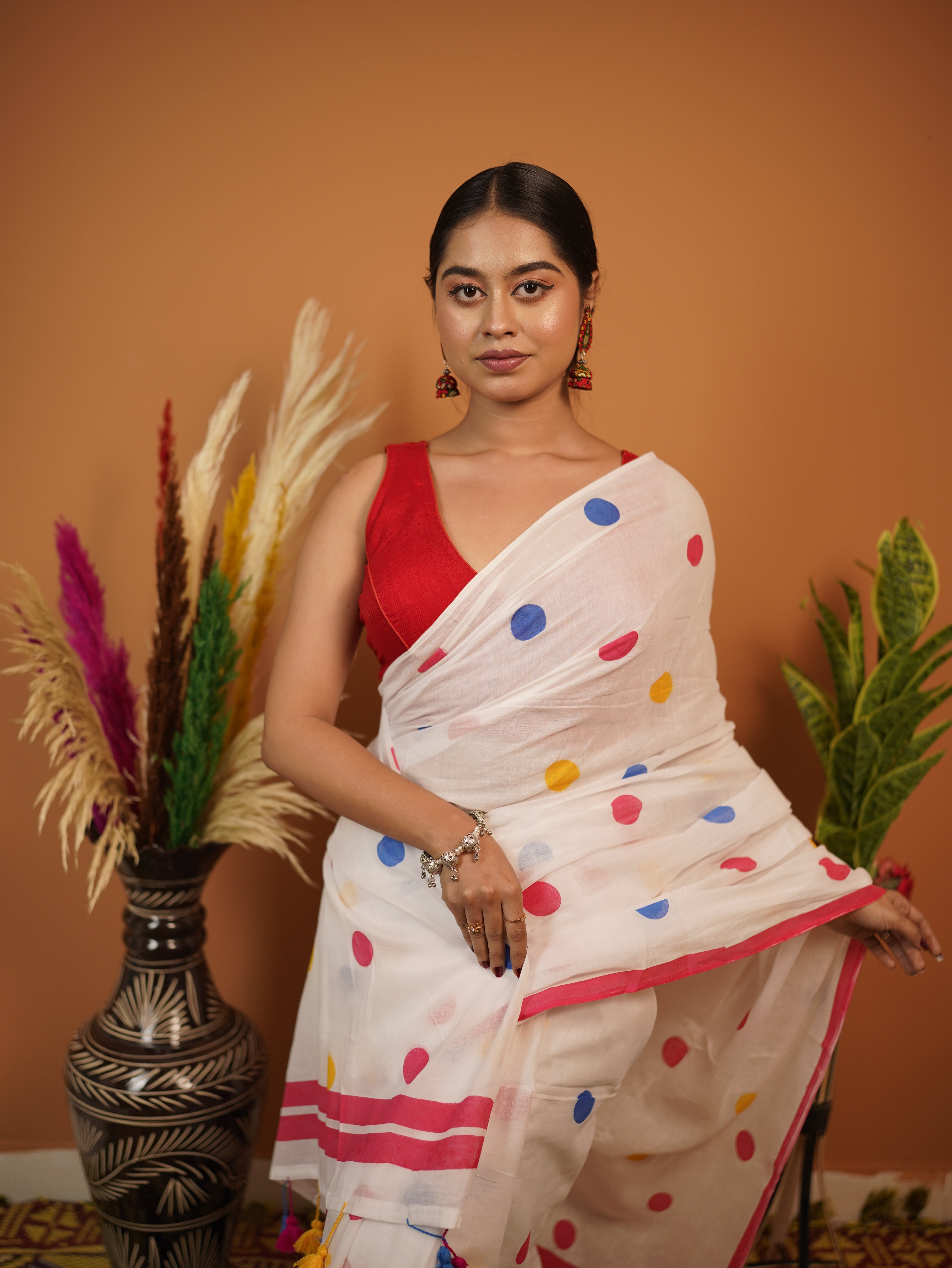 Gauri Pure Mul Cotton Saree