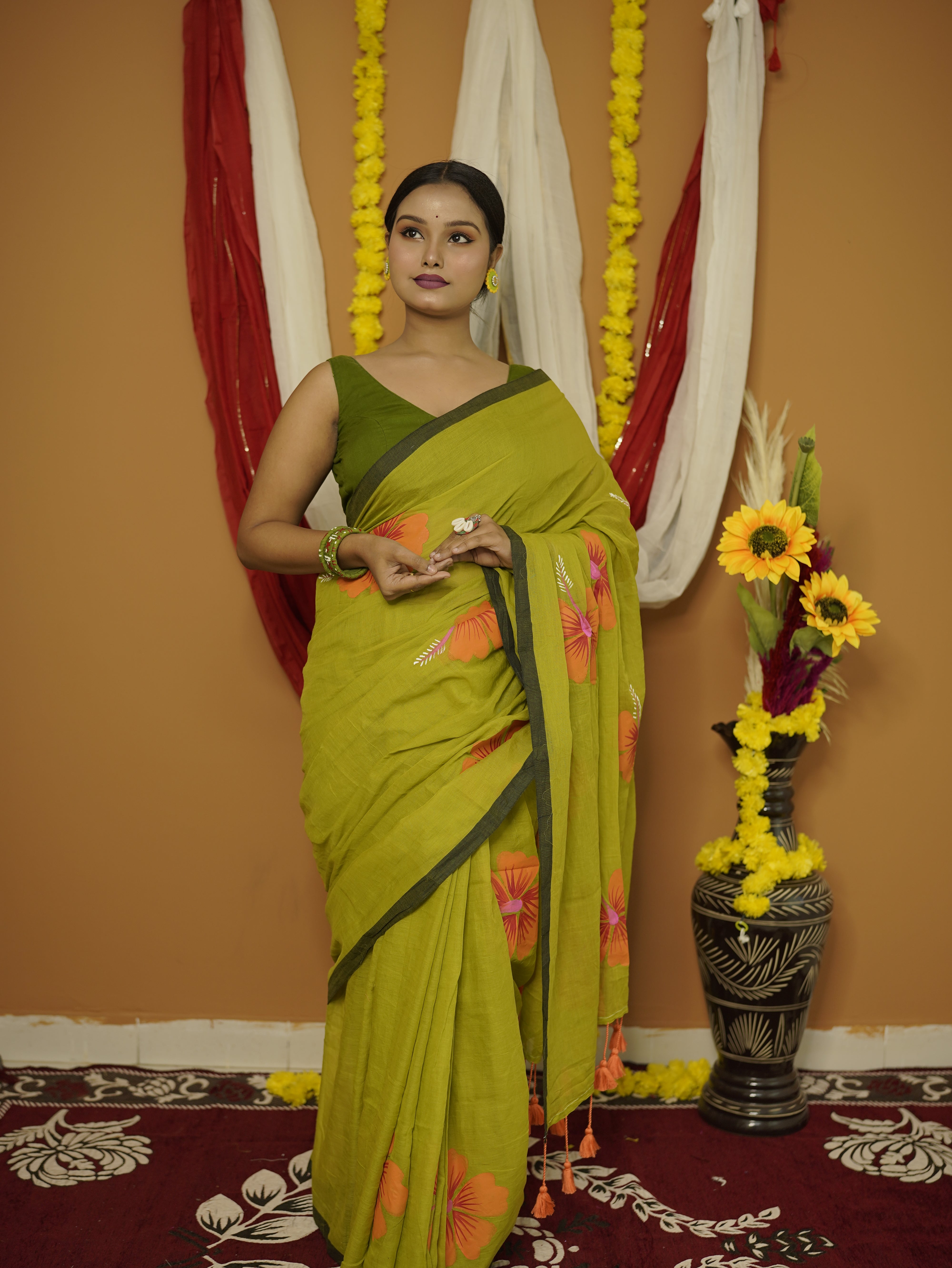 Dhatri Pure Mul Cotton Saree
