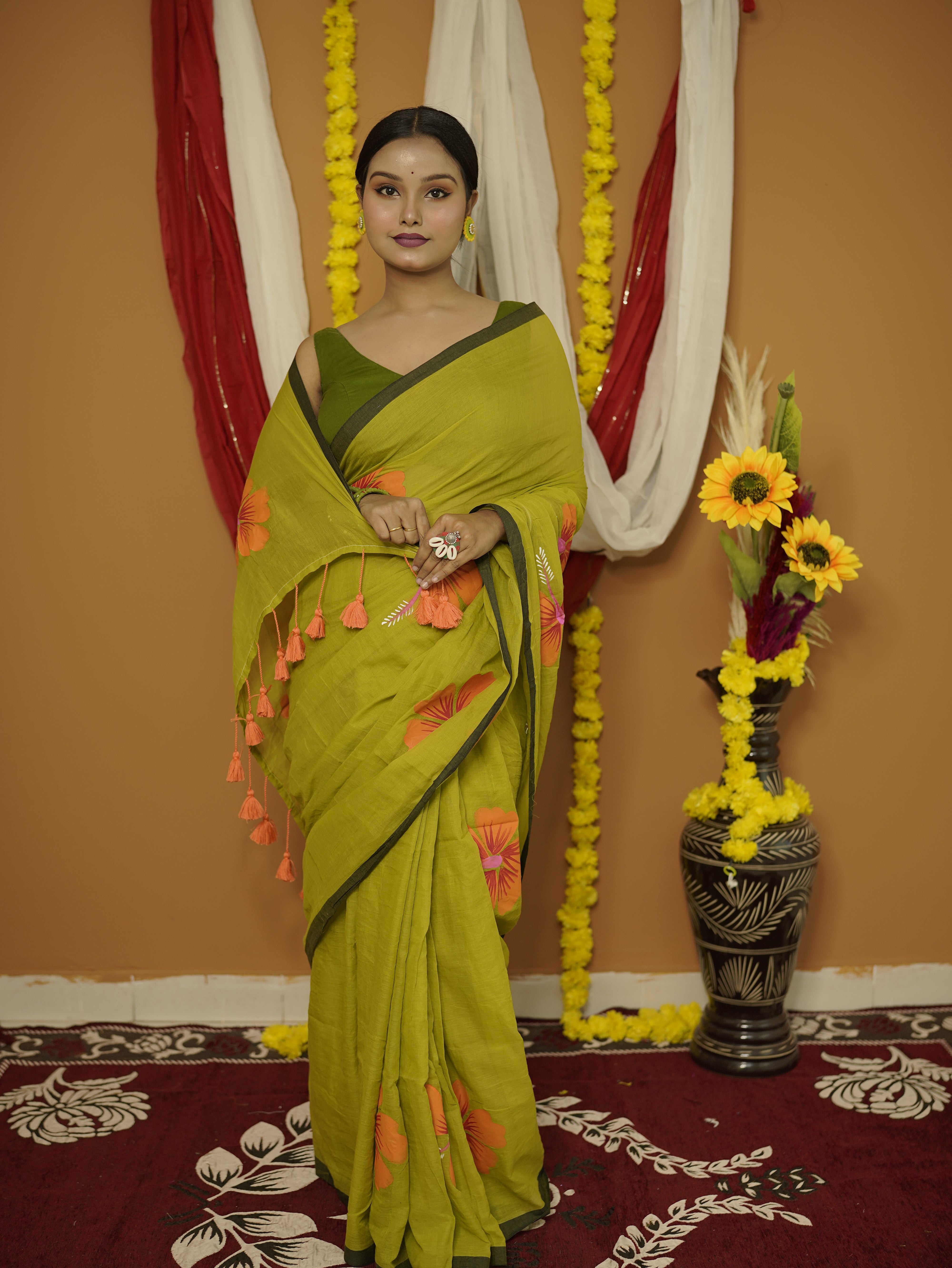 Dhatri Pure Mul Cotton Saree