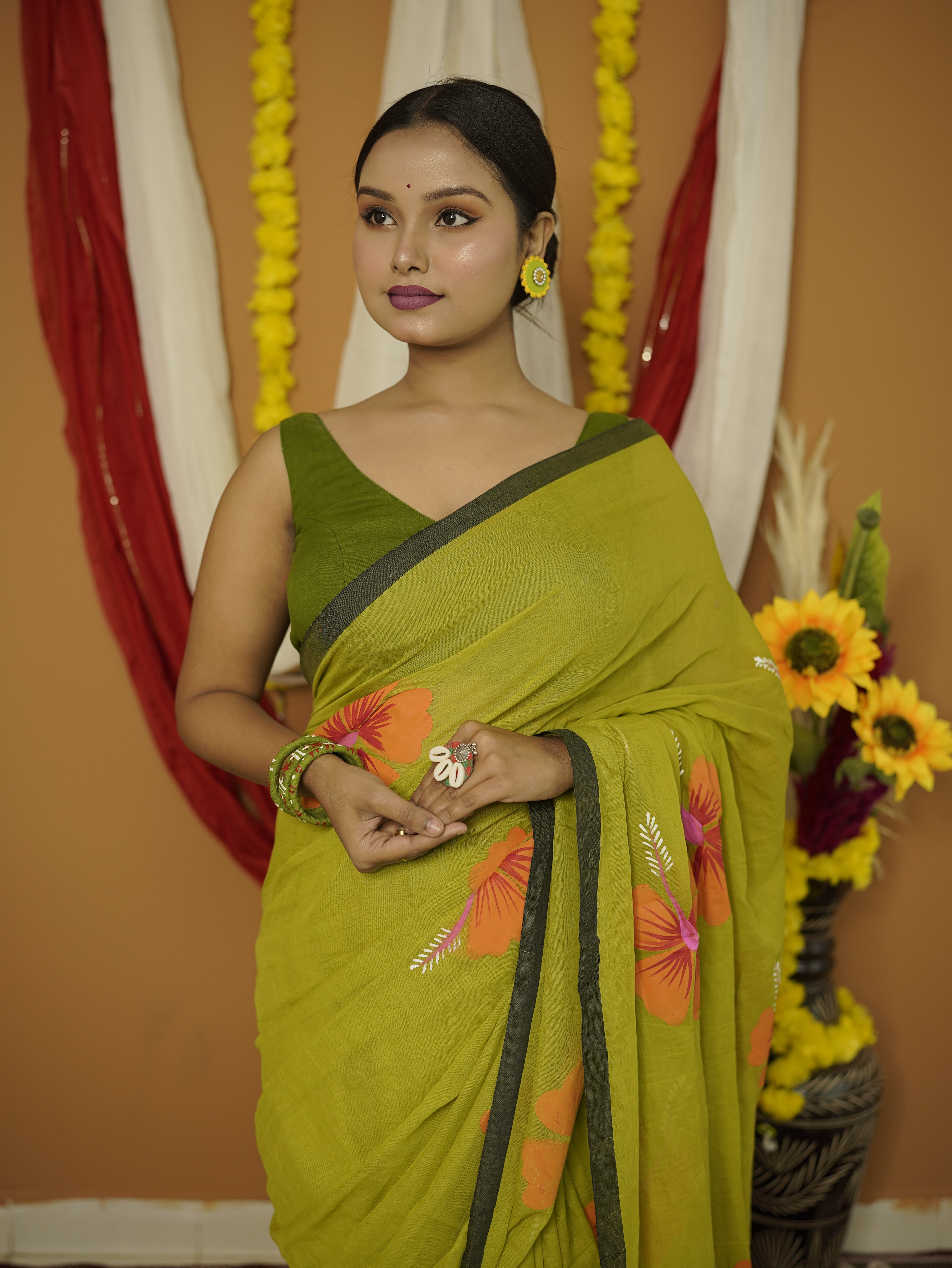 Dhatri Pure Mul Cotton Saree