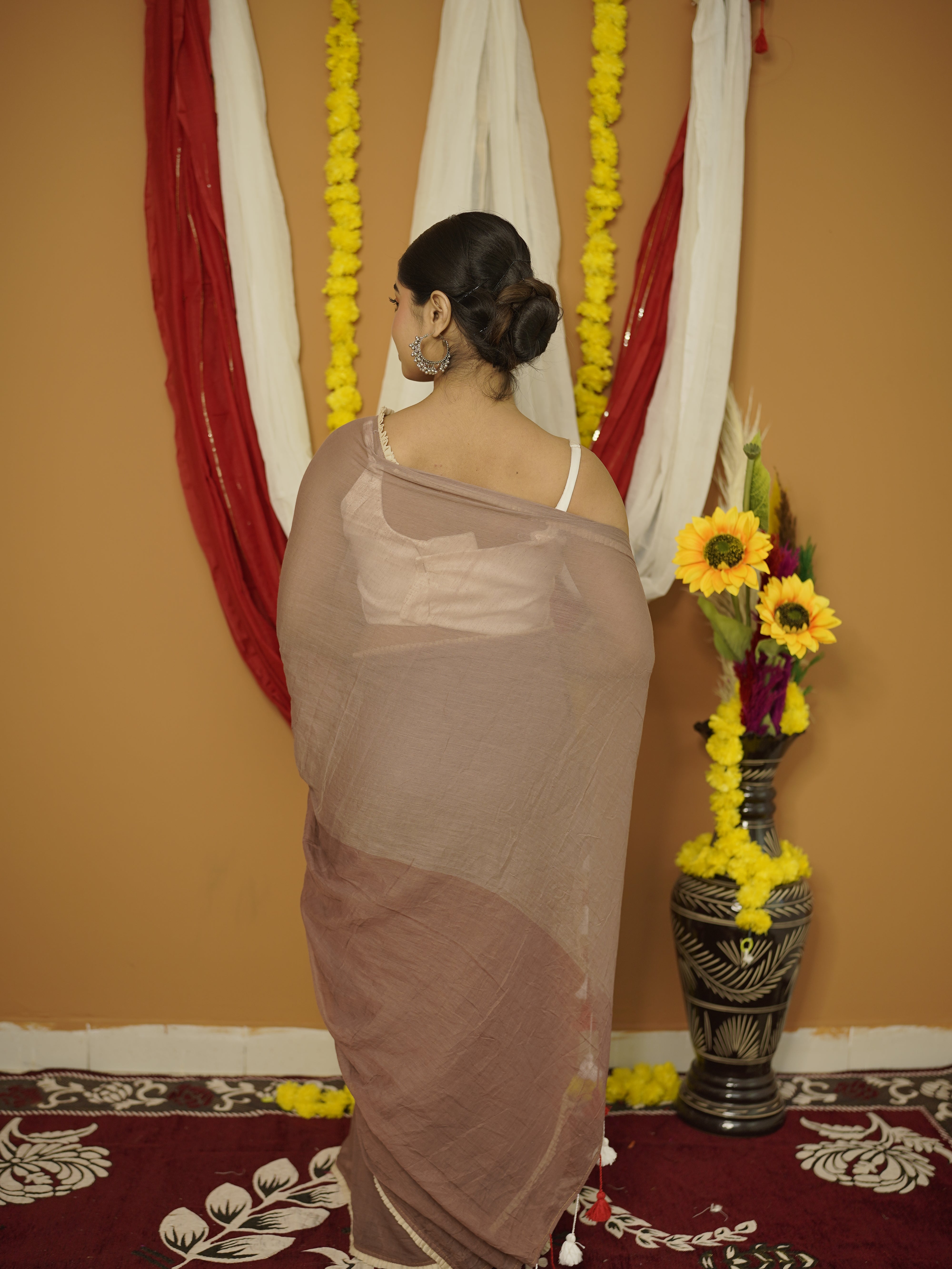 Saanjh Pure mul cotton saree