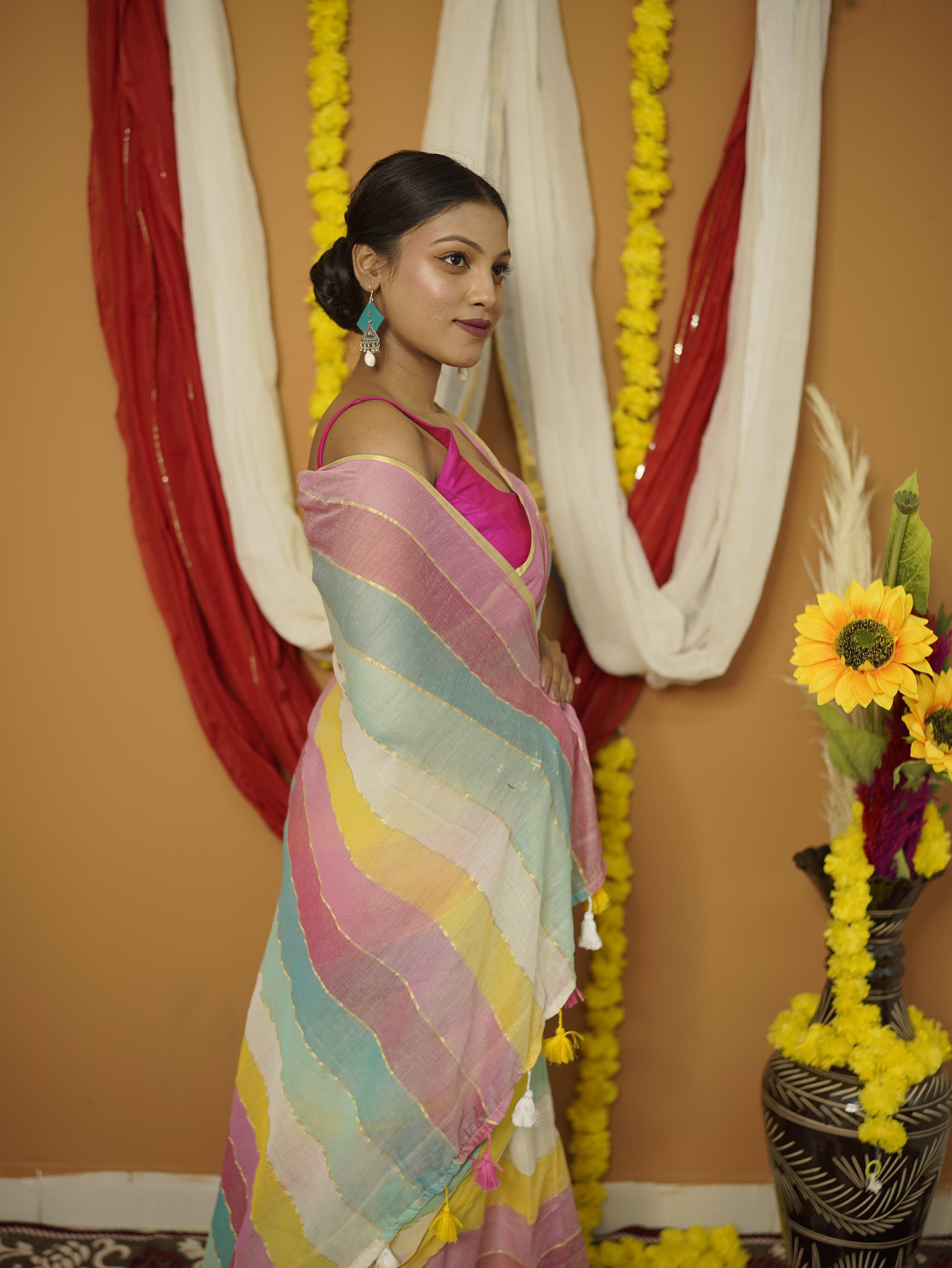 Alankrita Pure Mul Cotton Saree