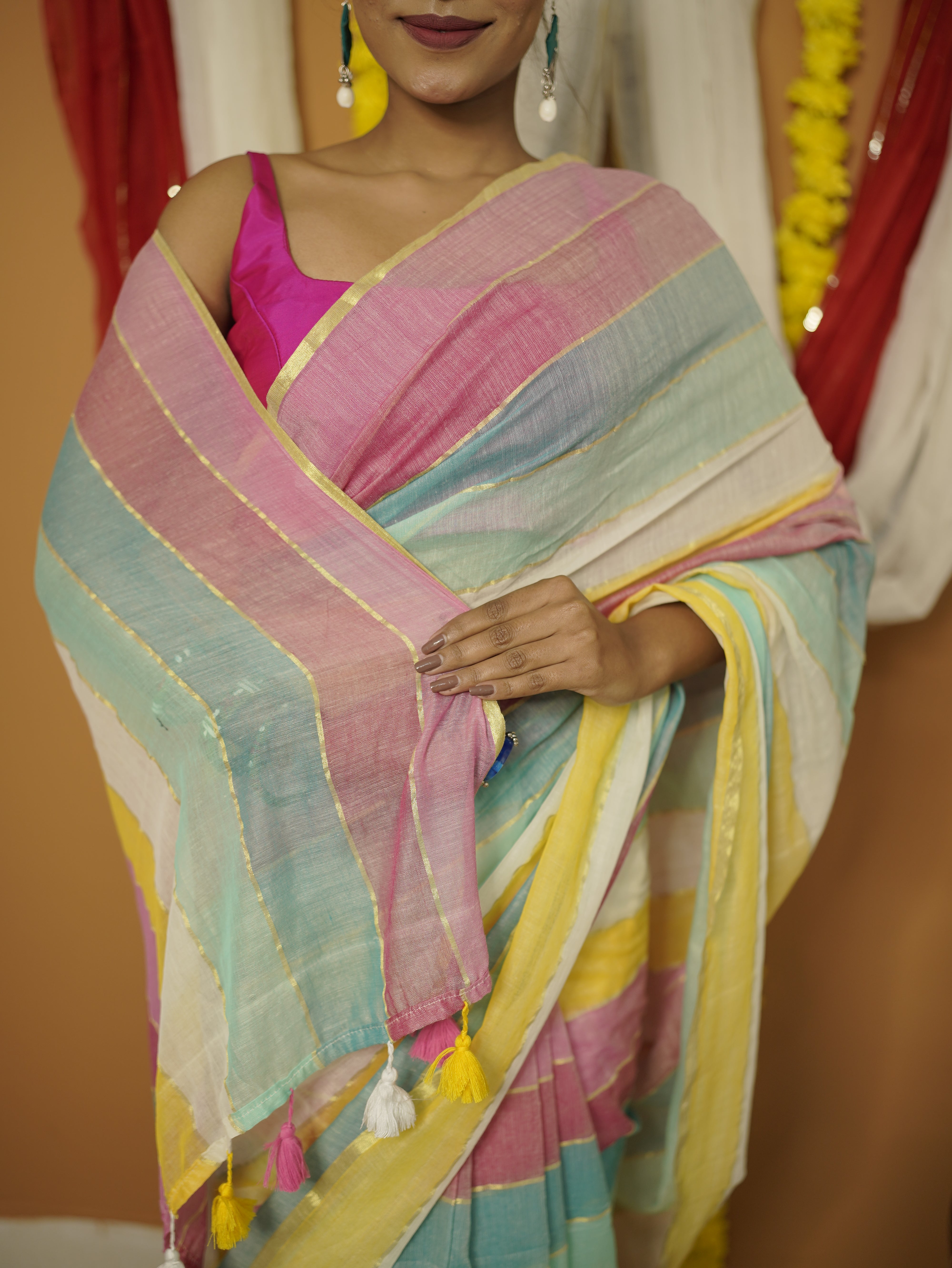Alankrita Pure Mul Cotton Saree