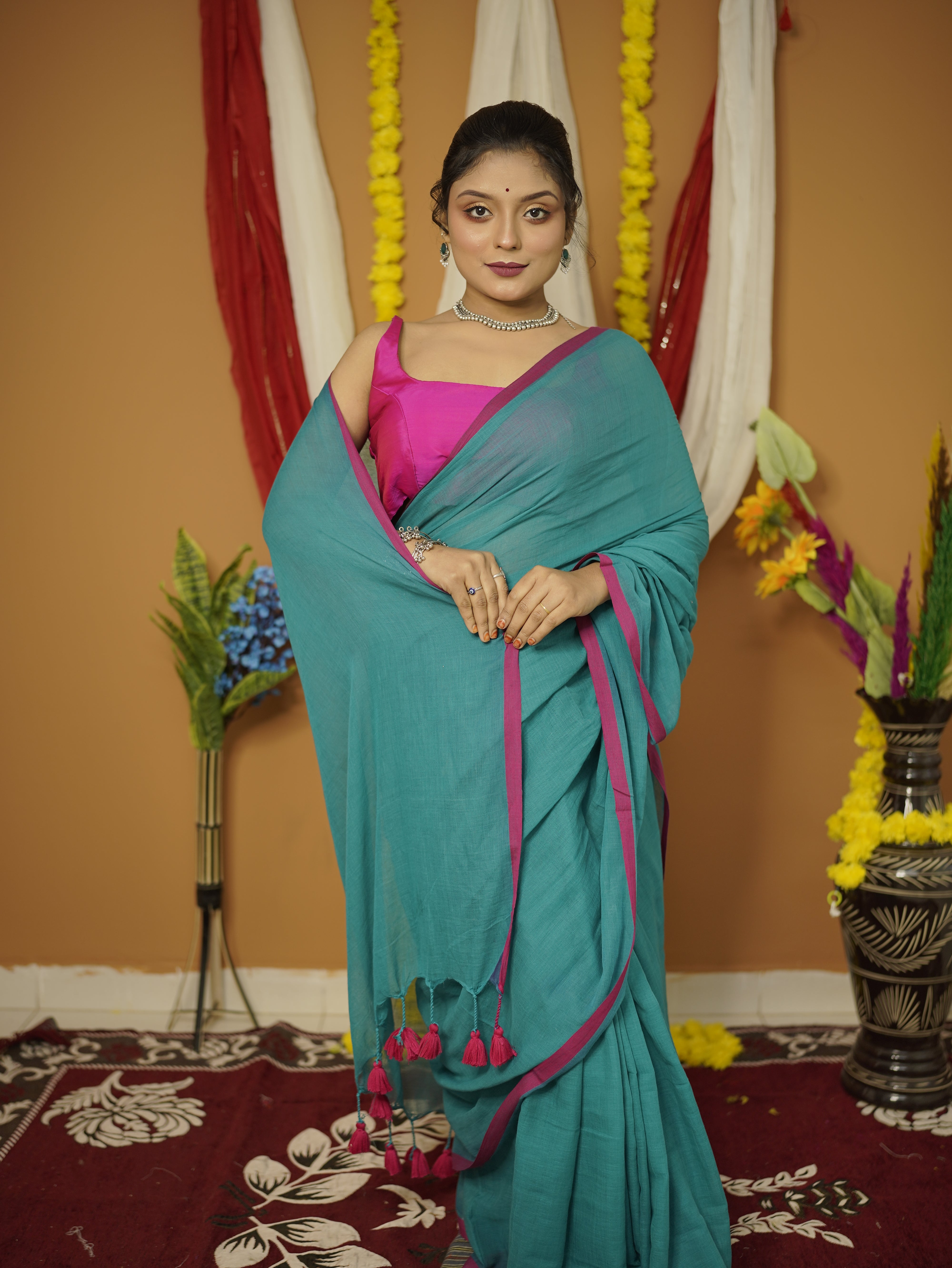 Vrinda pure mul cotton saree