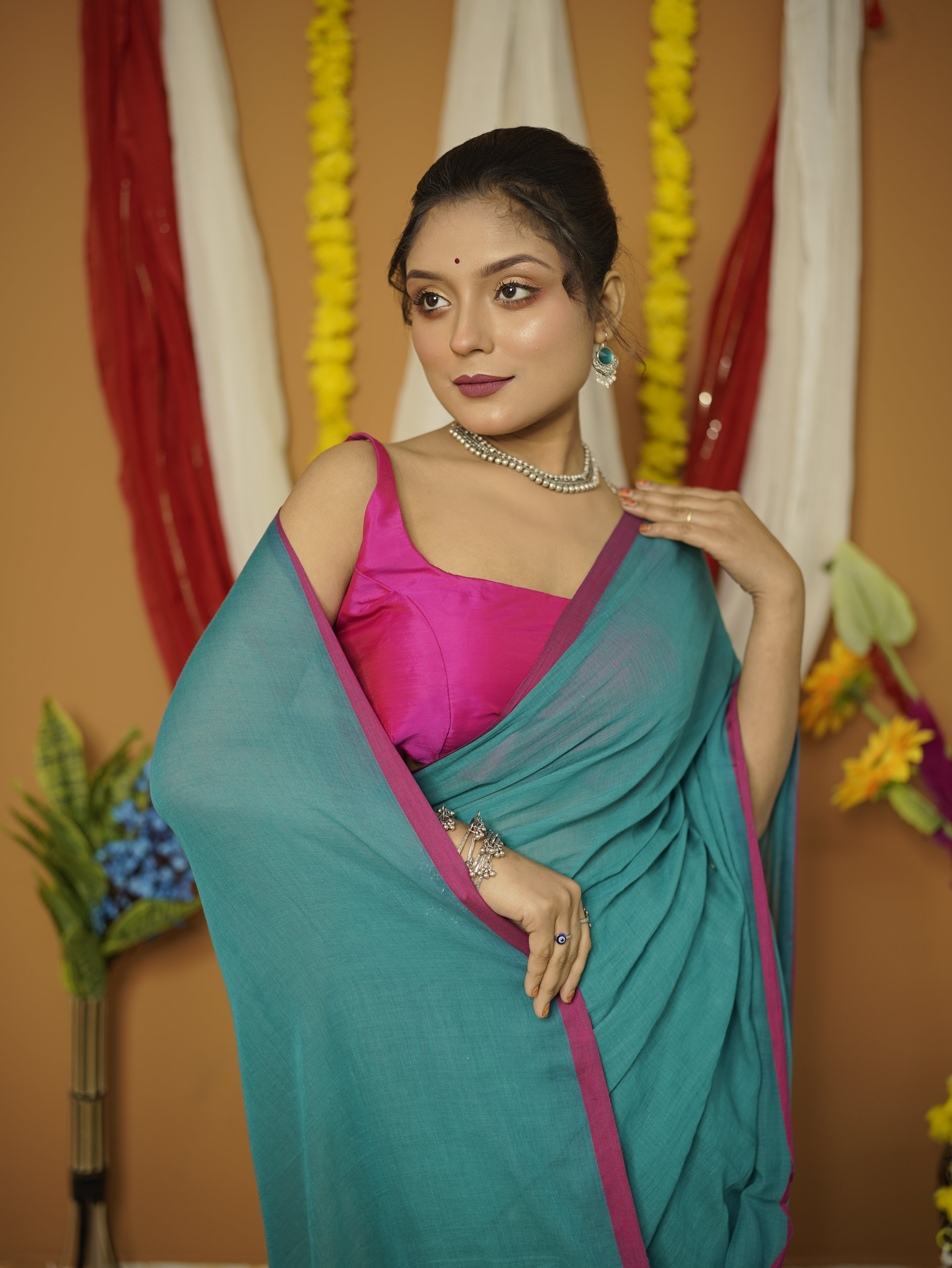 Vrinda pure mul cotton saree