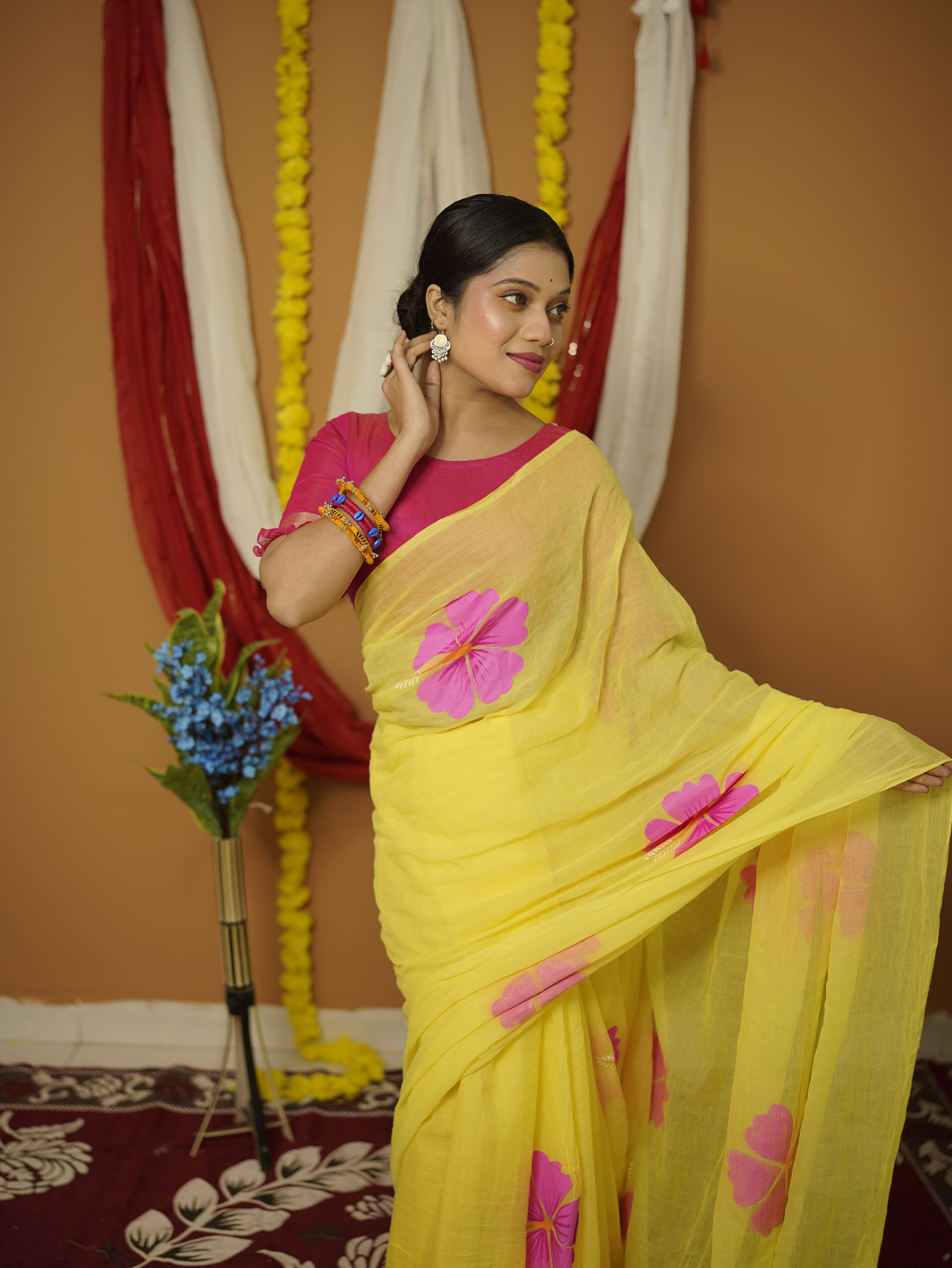 Hemangi Pure Mul Cotton Saree