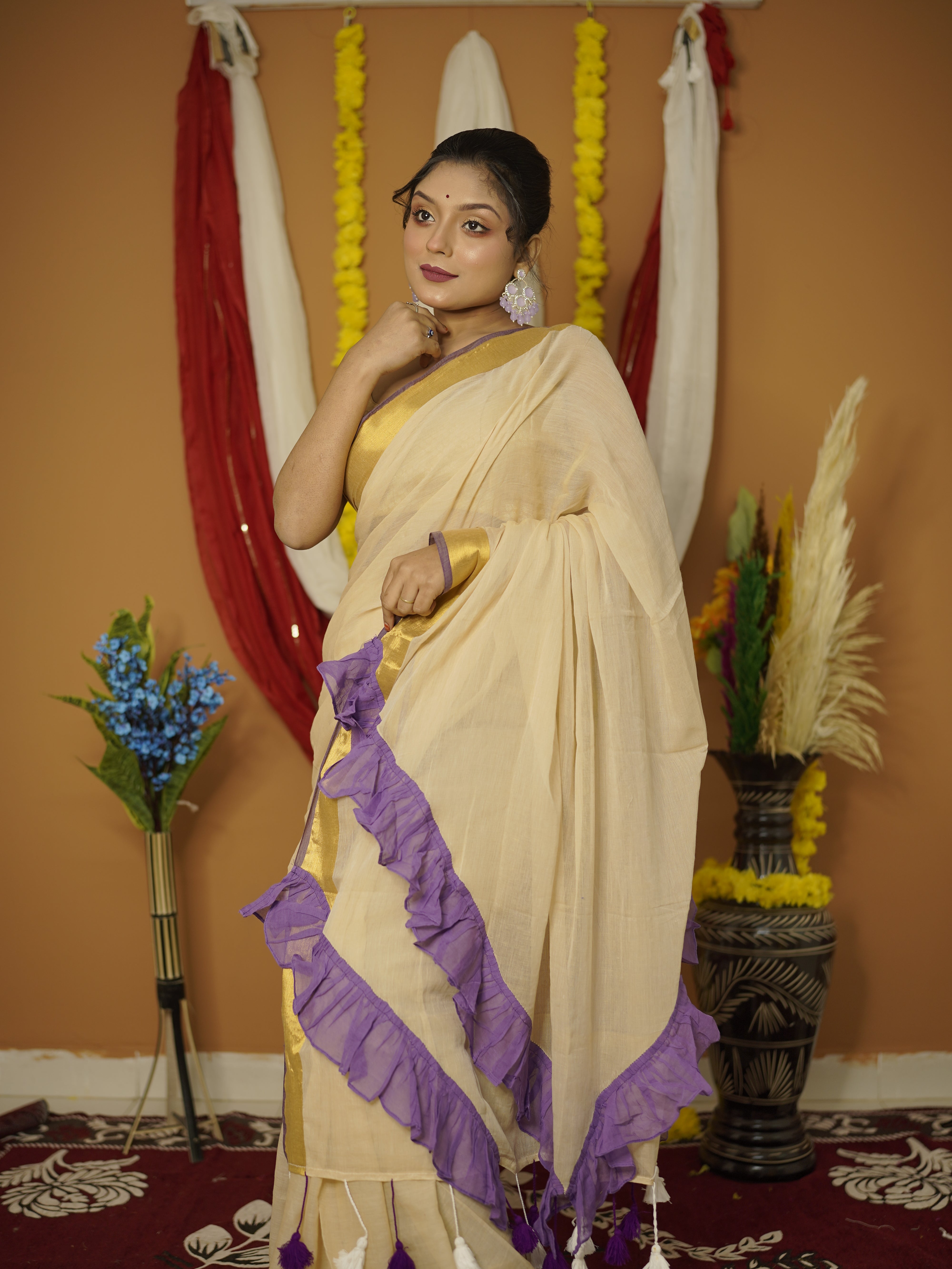 Shaswati pure mul cotton saree