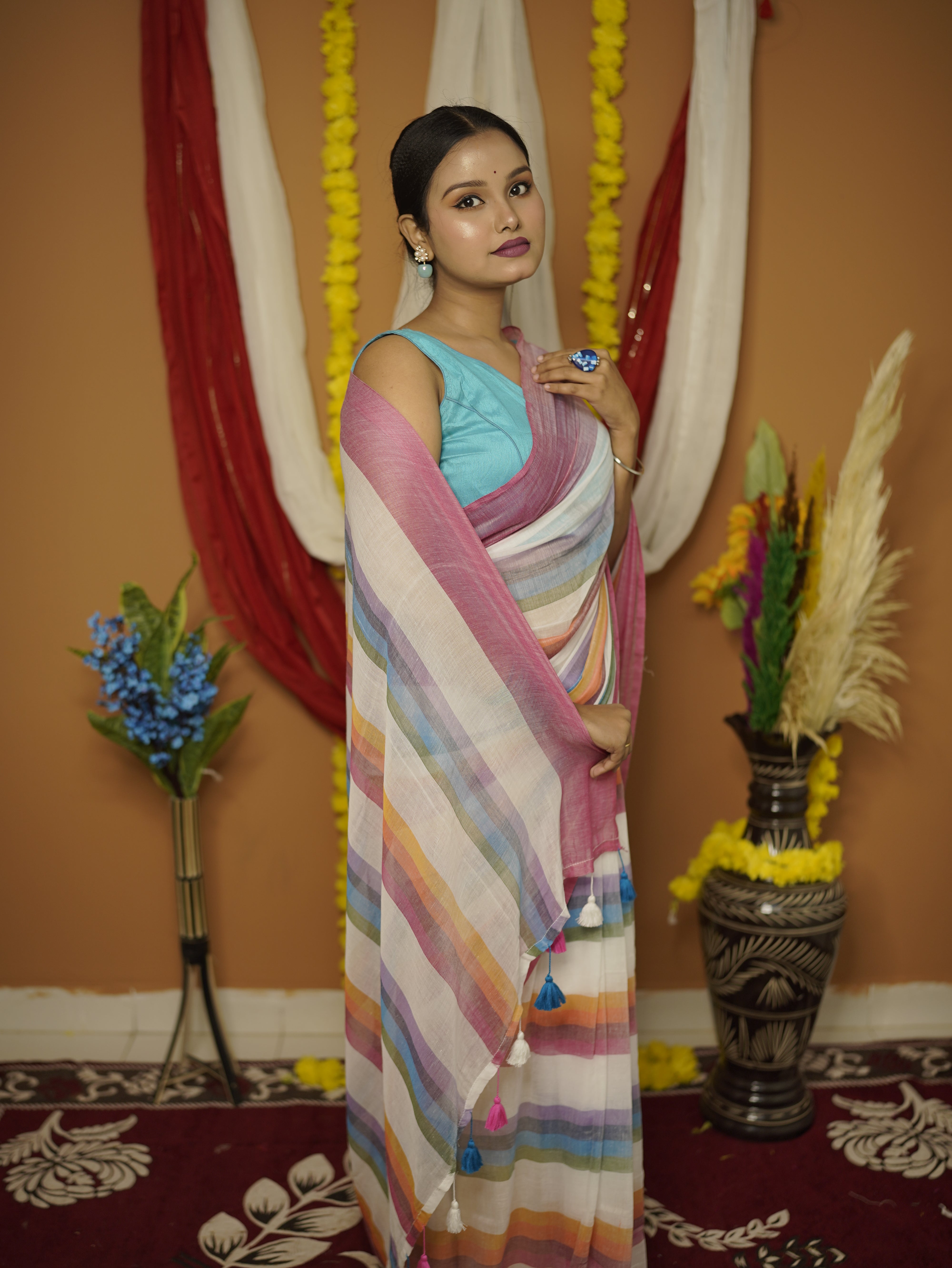 Rangana Pure mul cotton saree