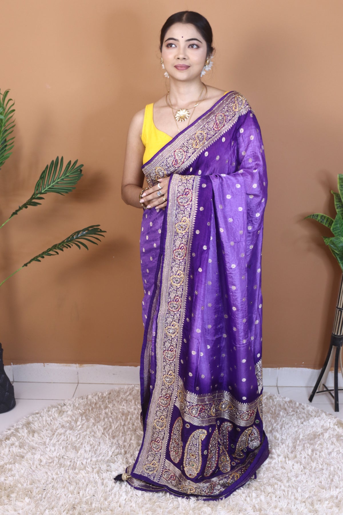 Purple Dola Silk