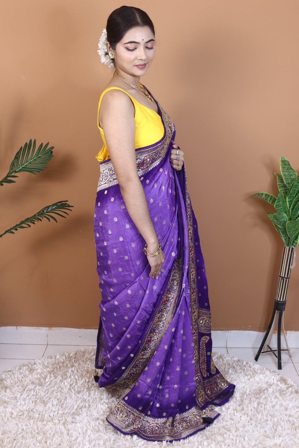 Purple Dola Silk