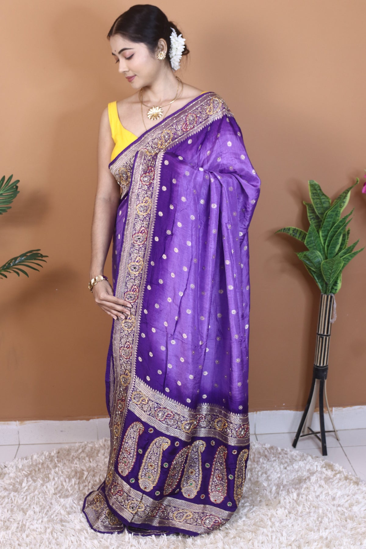 Purple Dola Silk