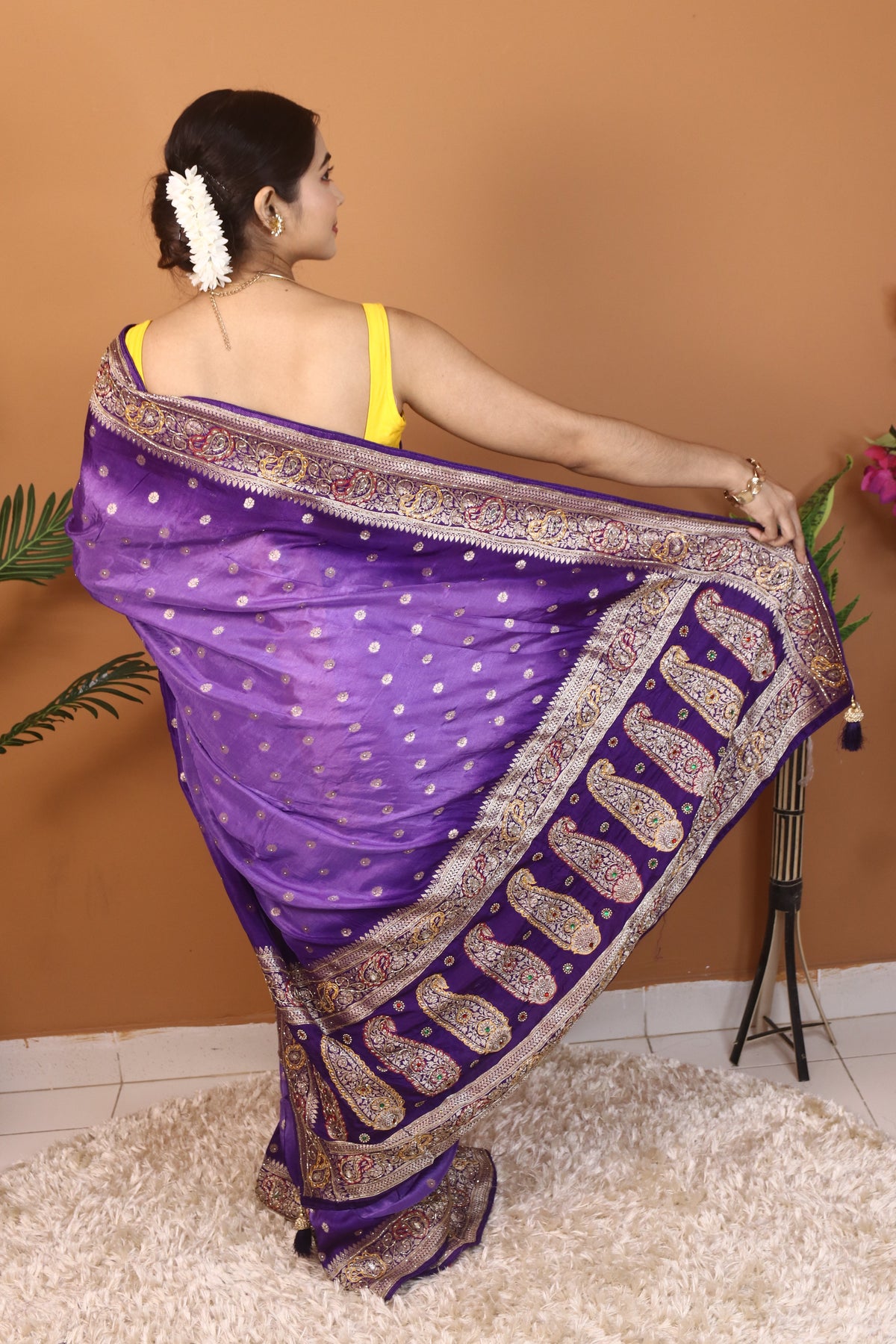 Purple Dola Silk
