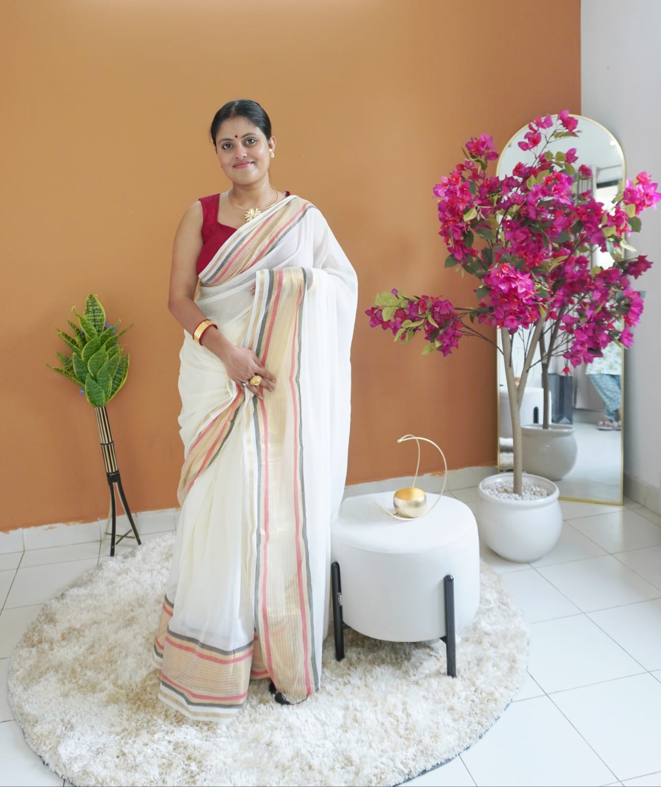 Sarveshwari pure mull cotton Saree