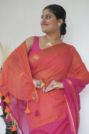 Devi pure mull cotton  Saree