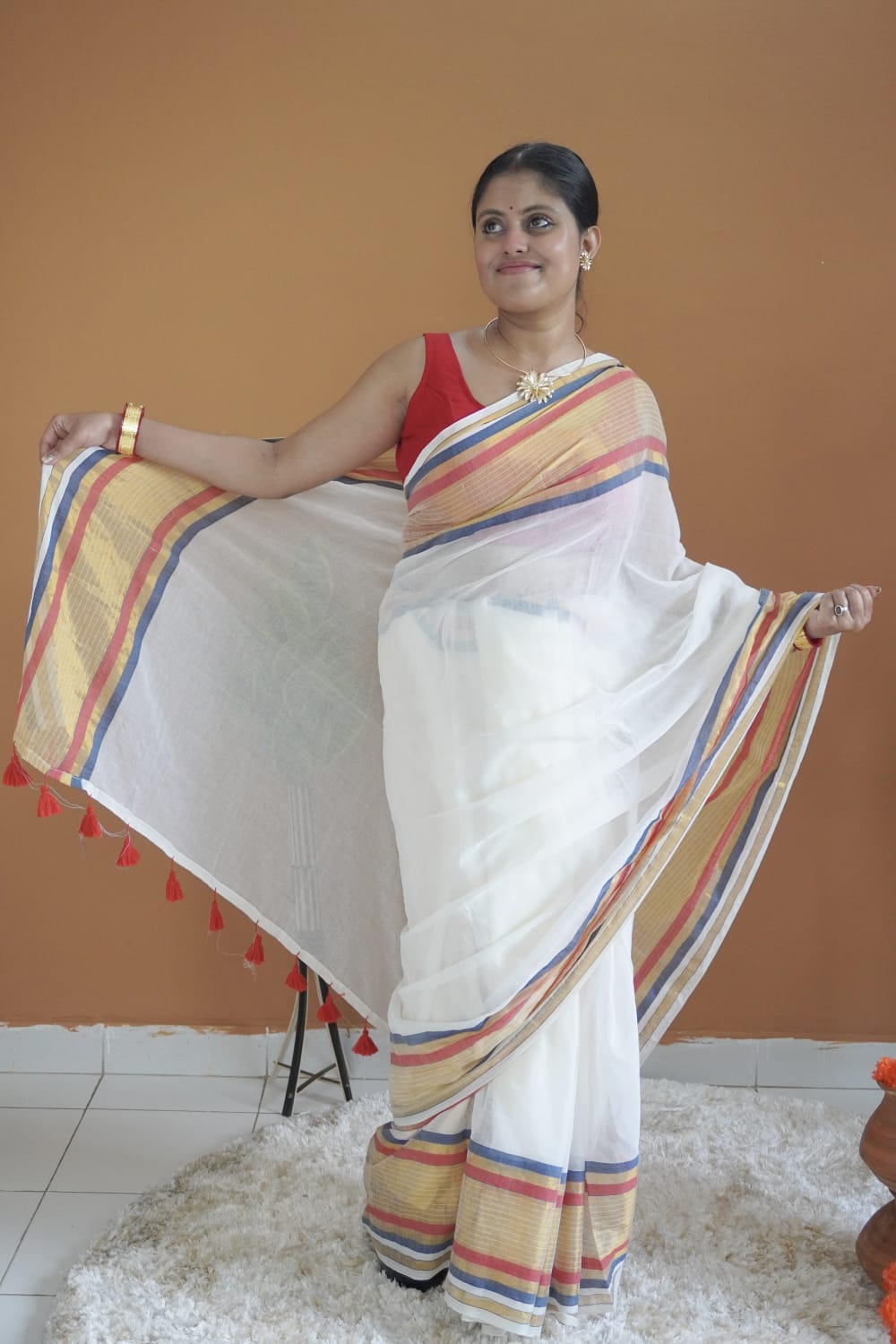 Mahagauri pure mull cotton Saree