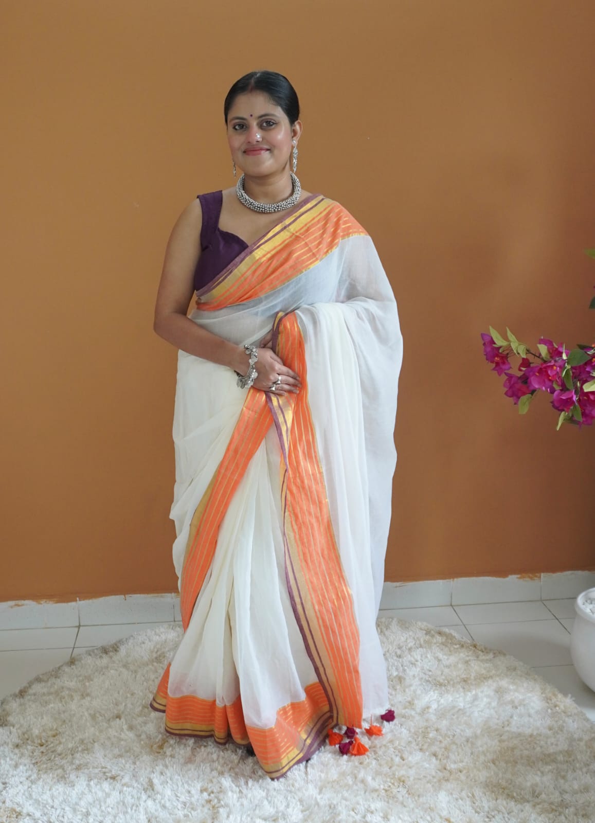 Rajeshwari pure mull cotton Saree