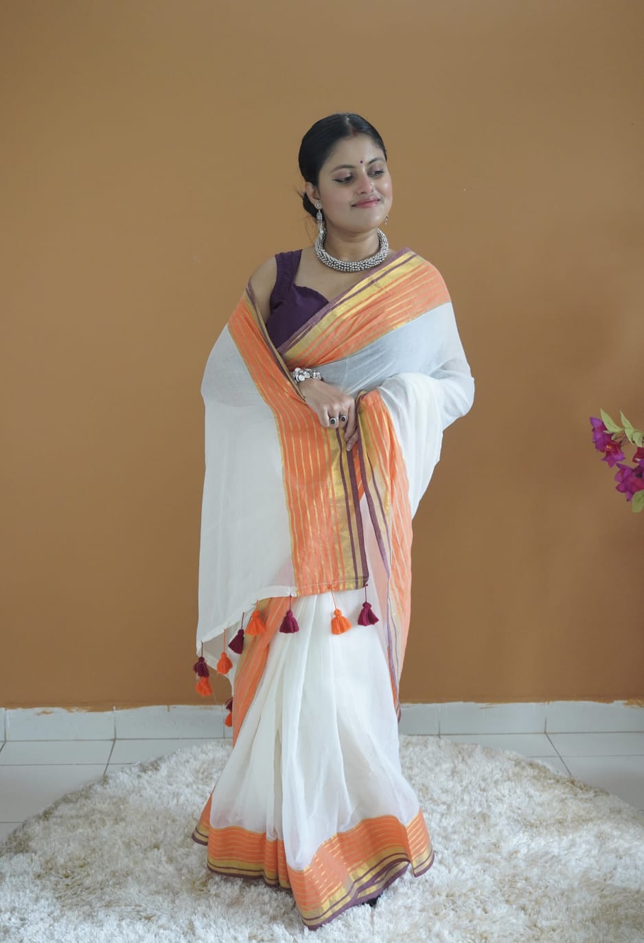 Rajeshwari pure mull cotton Saree