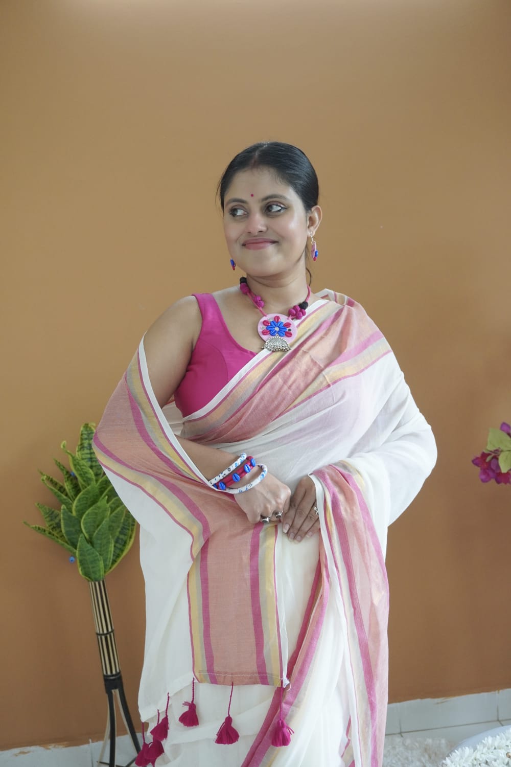 Vimala pure mull cotton Saree