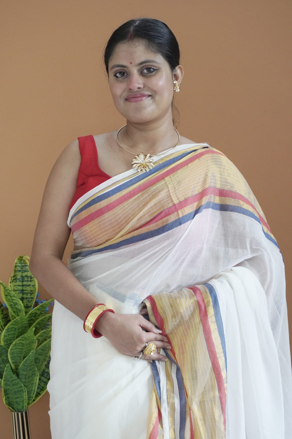 Mahagauri pure mull cotton Saree