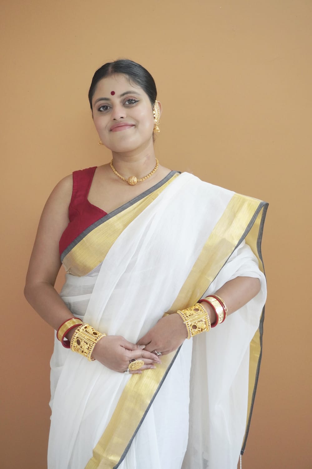 Sweta pure mull cotton saree