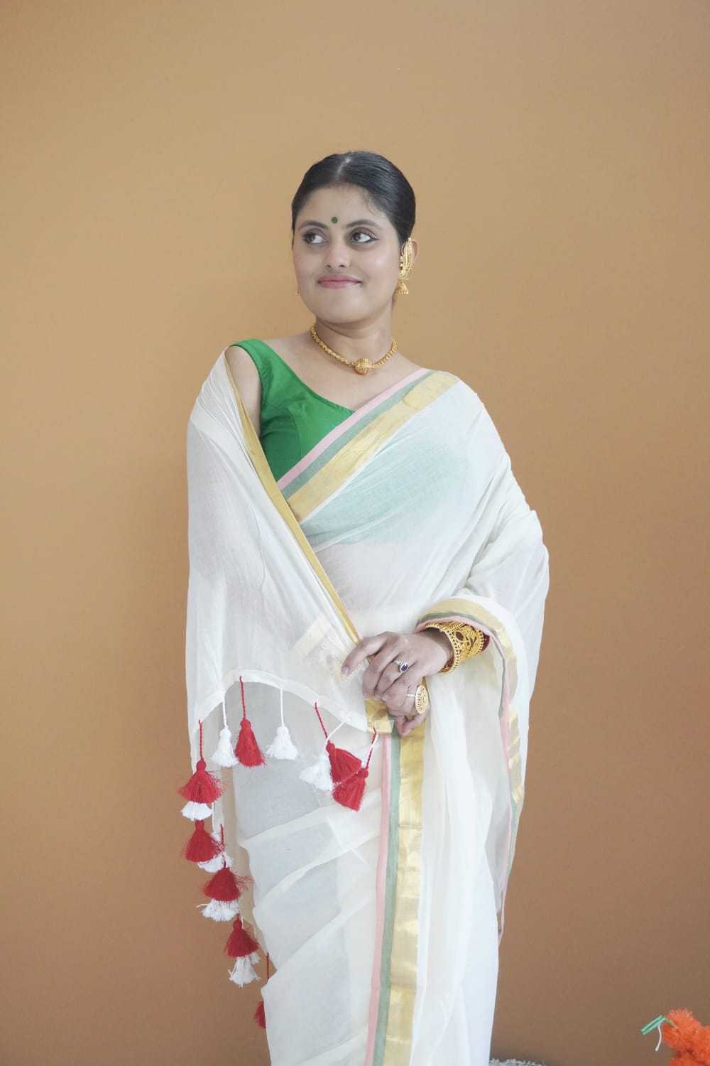 Jaggashwini pure mull cotton saree