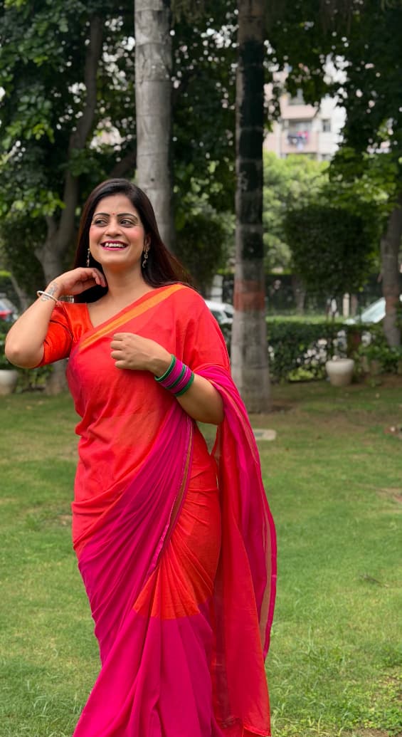 Devi pure mull cotton  Saree