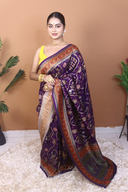 Royal Violate Pashmina Saree