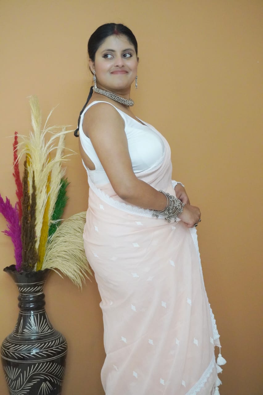 Srotashwani dhakai  pure mull saree
