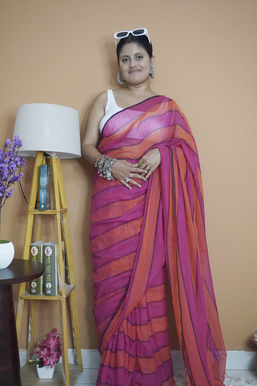 Shrilekha  pure mull cotton  saree