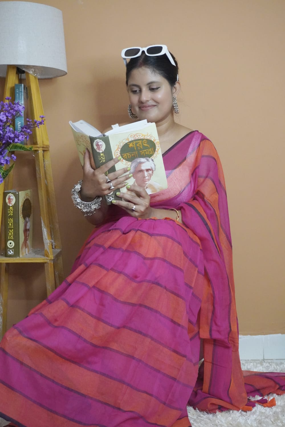 Shrilekha  pure mull cotton  saree