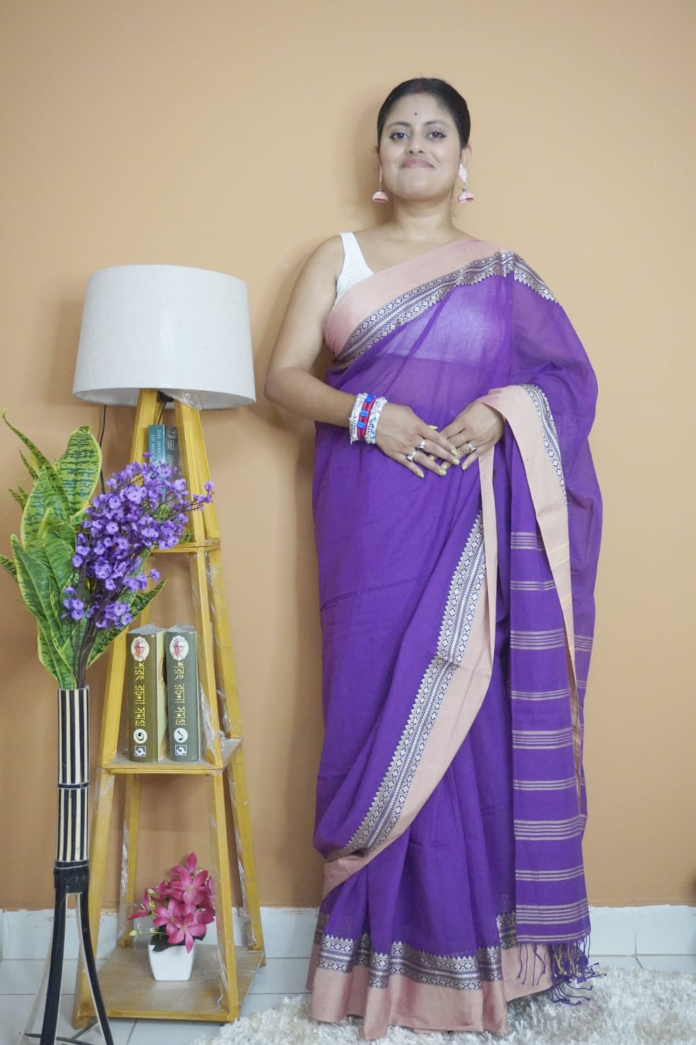 Sagar Neel pure mull cotton  saree