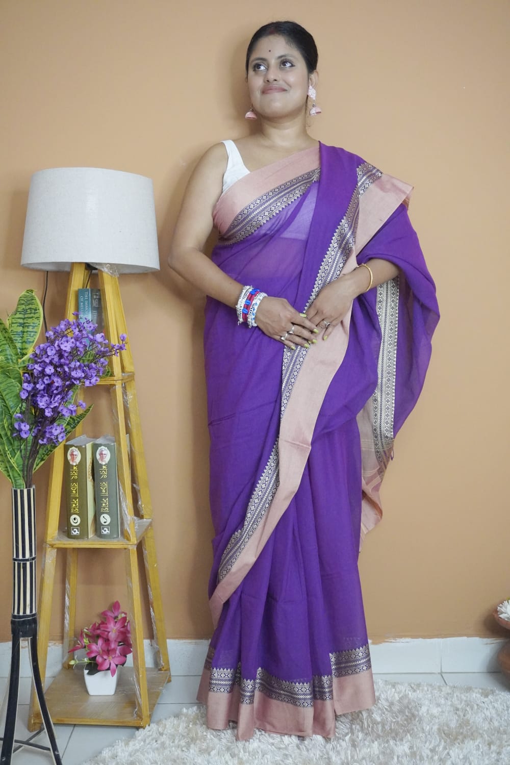 Sagar Neel pure mull cotton  saree