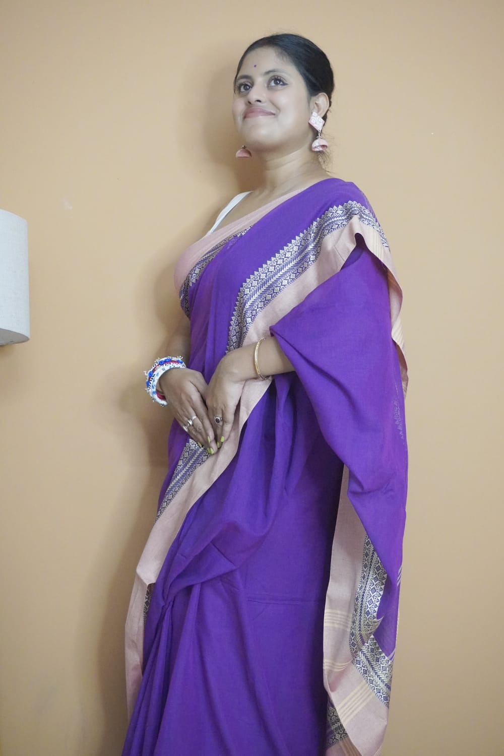 Sagar Neel pure mull cotton  saree